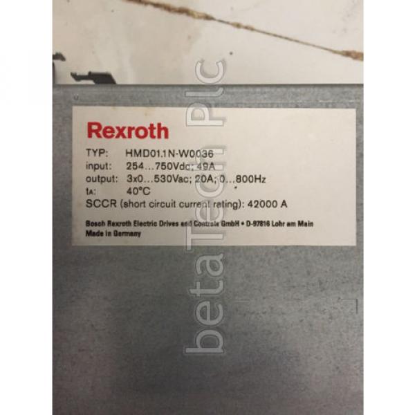 HMD-011 N-W0036 Bosch Rexroth Inverter Drive Dual Axis IndraDrive M #2 image