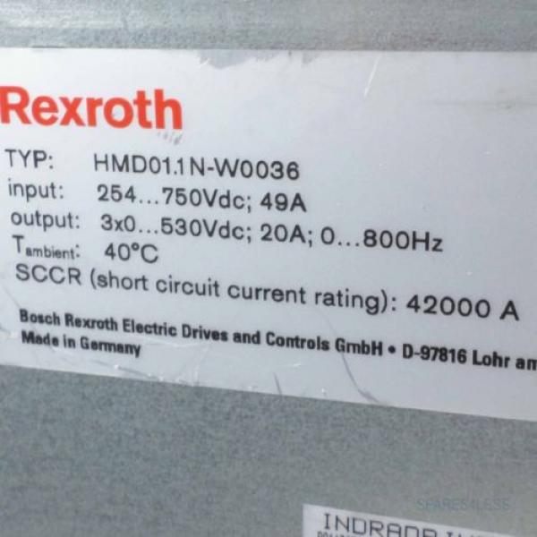 Rexroth Doppelachs-Wechselrichter HMD011N-W0036-A-07-NNNN GEB #K2 #2 image