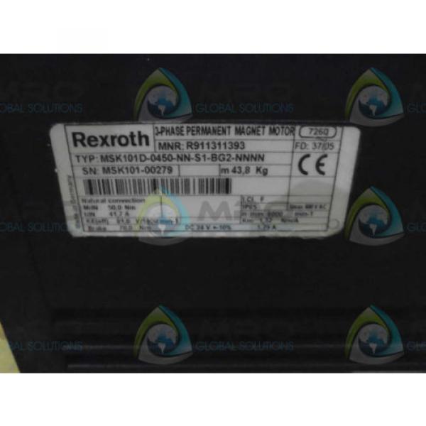 REXROTH MSK101D-0450-NN-S1-BG2-NNNN MOTOR  Origin NO BOX #1 image