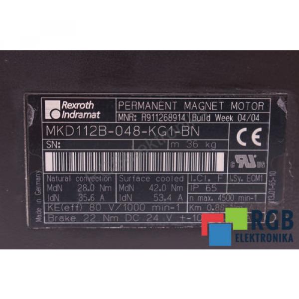 ROTOR FOR MOTOR MKD112B-048-KG1-BN 356A 4500MIN-1 REXROTH INDRAMAT ID20032 #3 image