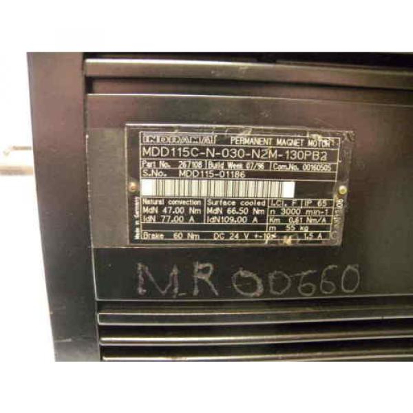 Rexroth / Indramat MDD115C-N-030-N2M-130PB2 Servo Motor, p/n: 267108 #4 image