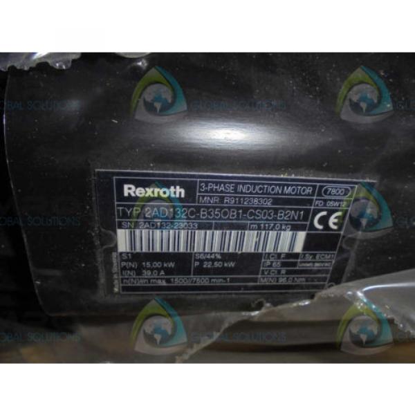 REXROTH 2AD132C-B350B1-CS03-B2N1 3-PHASE INDUCTION MOTOR Origin IN BOX #1 image