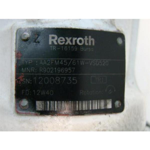 Rexroth Piston Motor TR-16159 R902196957 12008735 AA2FM45/61W-VSD520 #4 image