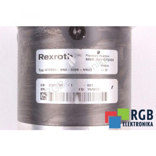 GEARBOX GTE080-NN2-020B-NN43 R911315329 I=20 REXROTH ID27482 #5 image
