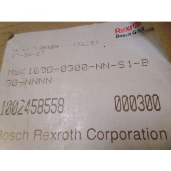 REXROTH MSK100D-0300-NN-S1-BG0-NNNN 3-PHASE MOTOR Origin IN BOX #2 image
