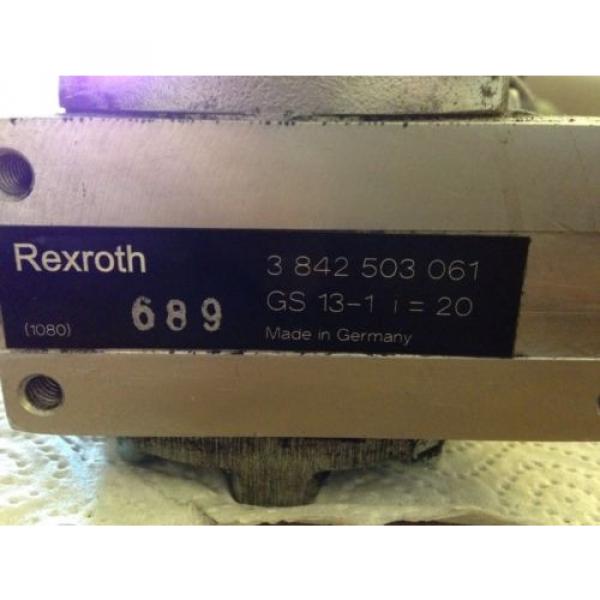 Rexroth MNR 3 842 503 582 Motor amp; Rexroth Winkelgetriebe GS 13 -1  i=20 #3 image