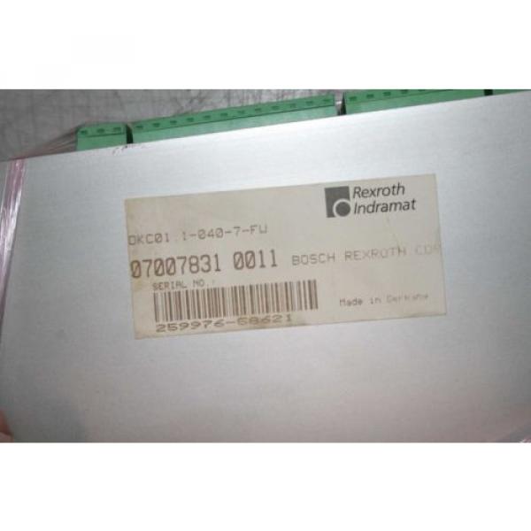Bosch Rexroth Indramat DKC011-040-7-FW Digital AC Servo Controller / Drive K06 #7 image