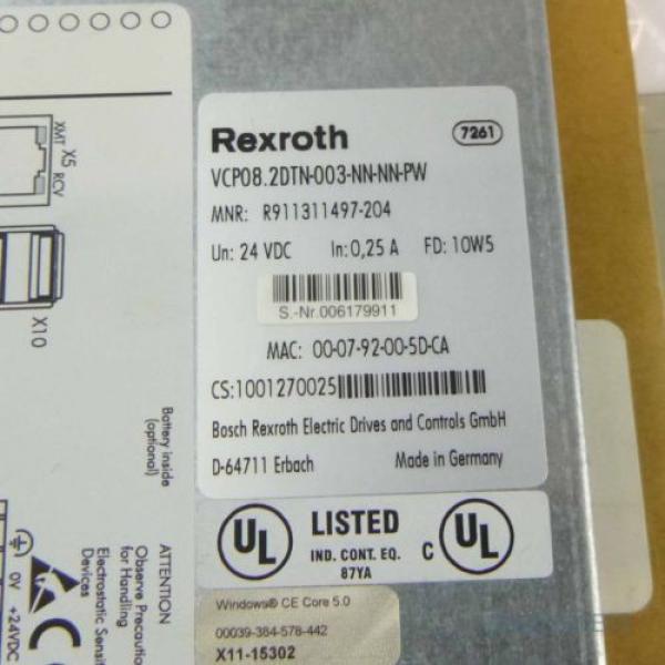 Rexroth Indramat IndraControl VCP08 VCP082DTN-003-NN-NN-PW OVP #2 image