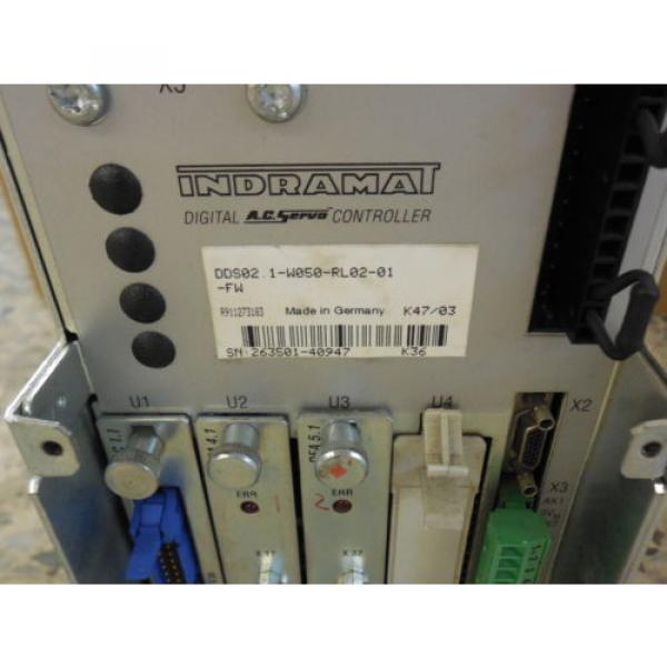 Rexroth  Indramat  -Controller  DDS021-W050-RL02-01-FW #2 image