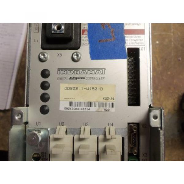 REXROTH INDRAMAT DDS021-W150-D POWER SUPPLY AC SERVO CONTROLLER DRIVE #7 #2 image