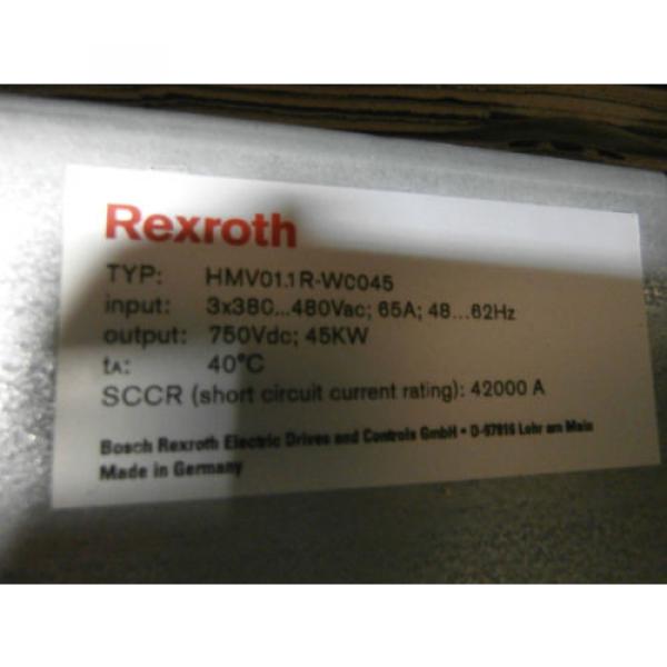 INDRAMAT / REXROTH  HMV011R-W0045-A-07-NNNN POWER SUPPLY -- Origin #4 image