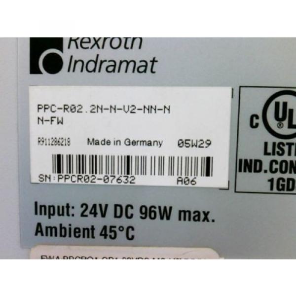 Rexroth Indramat PPC-R022N-N-V2 NN-NN-FW Controller #8 image
