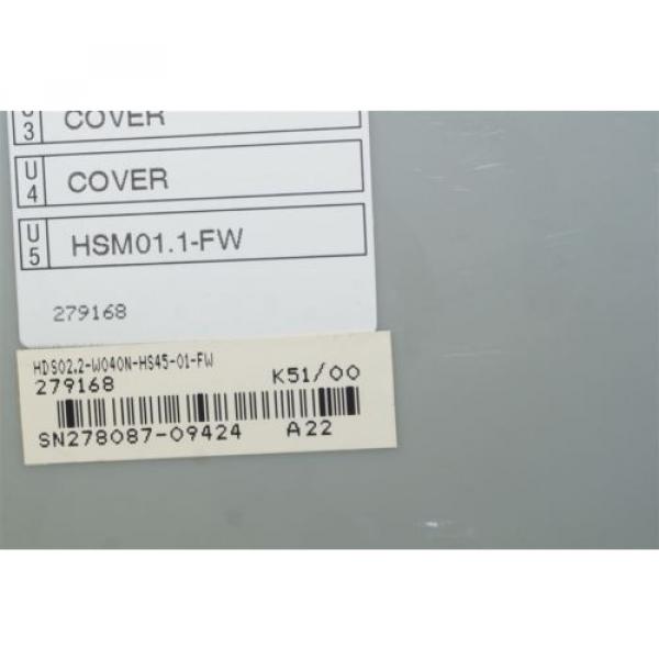 Rexroth Indramat HDS022-W040N-H HDS022-W040N-HS45-01-FW #4 image