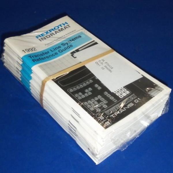 REXROTH INDRAMAT TRANSFER LINE SYSTEMS REFERENCE GUIDE IA 74418 LOT OF 10 #1 image