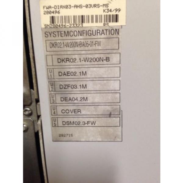 Rexroth Indramat DKR021-W200N-BA05-01-FW AC Controller Drive Nice #6 image