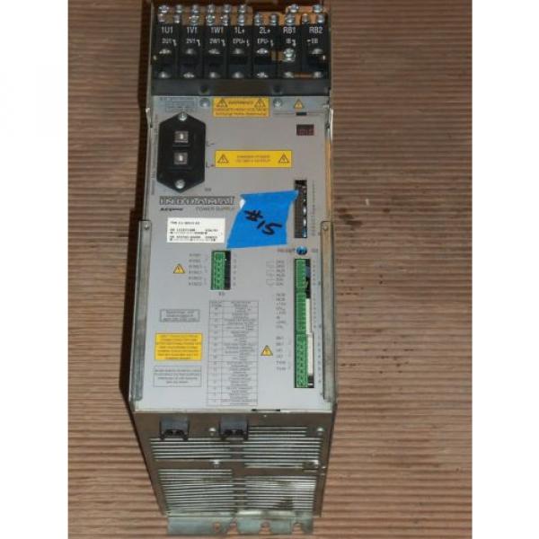 REXROTH INDRAMAT TVR31-W015-03 POWER SUPPLY AC SERVO CONTROLLER DRIVE #15 #1 image