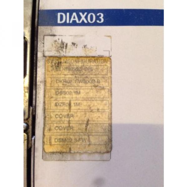 Rexroth Indramat DKR021-W300B-BE79-01-FW DIAX03 AC Controller Servodrive #6 image