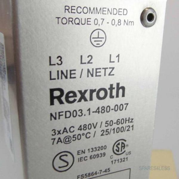 Rexroth INDRAMAT Netzfilter NFD031-480-007 R911286917 OVP #2 image