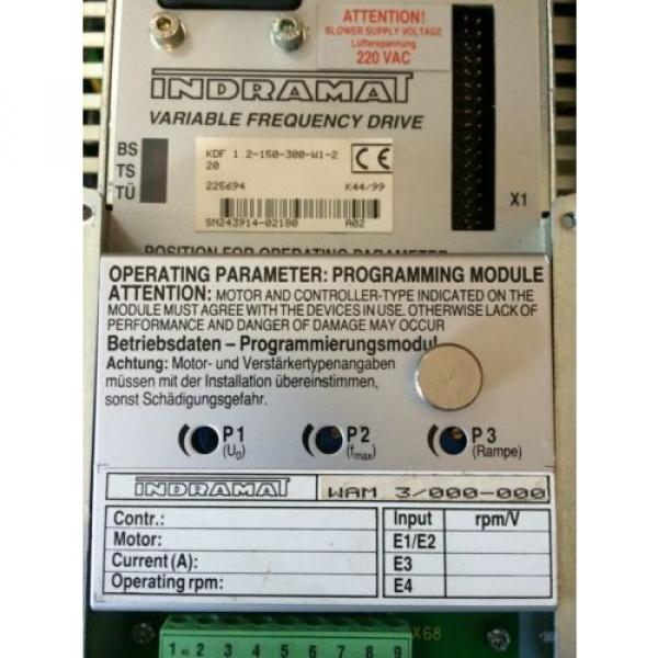 INDRAMAT BOSCH REXROTH KDF 12-150-300-W1-220 Variable Frequency Drive VFD QTY #4 image
