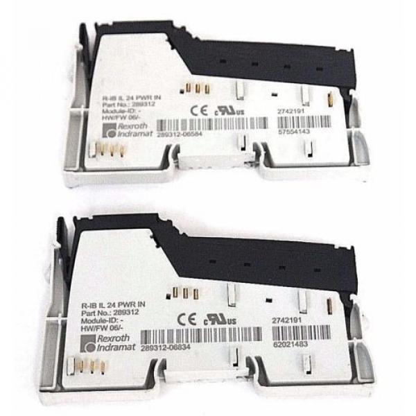 REXROTH INDRAMAT R-IB IL 24 PWR IN PART NO: 289312 MODULE-ID: HW/FW 06/ LOT OF 2 #2 image