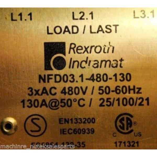 Rexroth Indramat Power Line Filter NFD031-480-130 CNC _ NFD031480130 #3 image