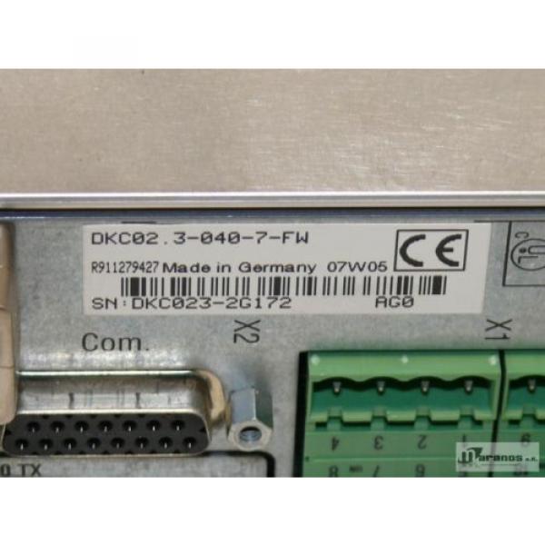 Rexroth DKC023-040-7-FW Eco Drive FWA-ECODR3-SMT-02VRS-MS Indramat Without Lid #4 image