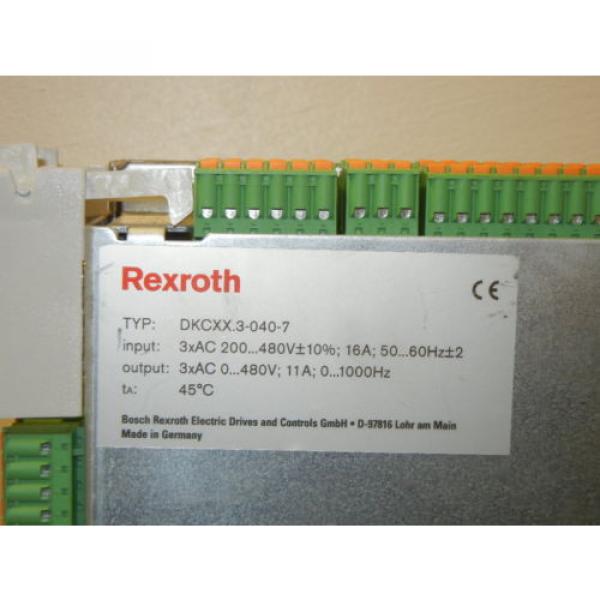 REXROTH INDRAMAT DKCXX3-040-7 USED / PARTS ECO DRIVE DKCXX30407 #2 image