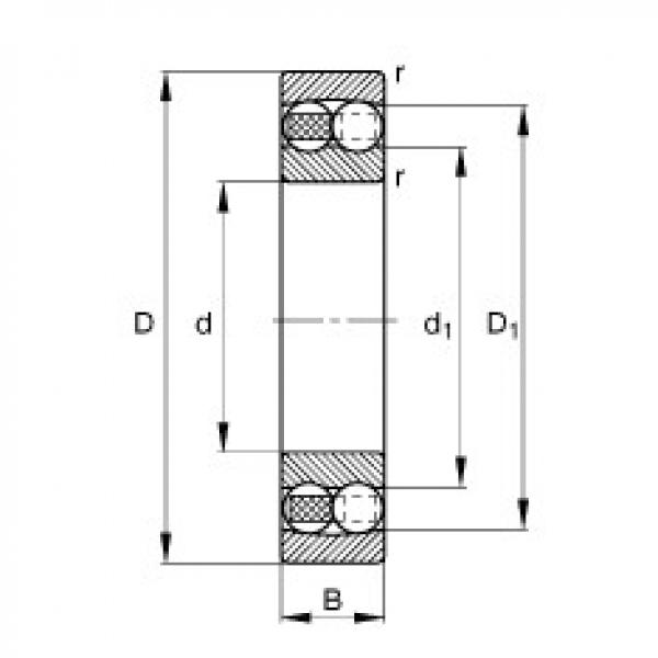 FAG Self-aligning ball bearings - 1202-TVH #1 image