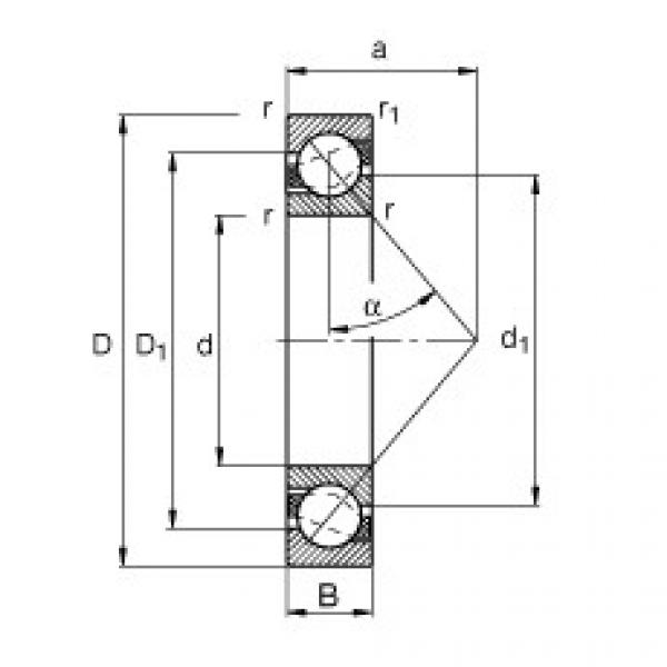 FAG Angular contact ball bearings - 7208-B-XL-MP #1 image