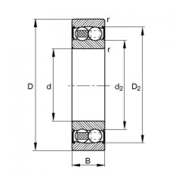 FAG Self-aligning ball bearings - 2207-2RS-TVH #1 image
