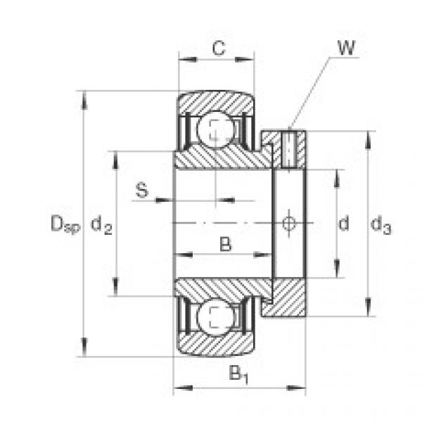 FAG Radial insert ball bearings - RAE20-XL-NPP-B #1 image