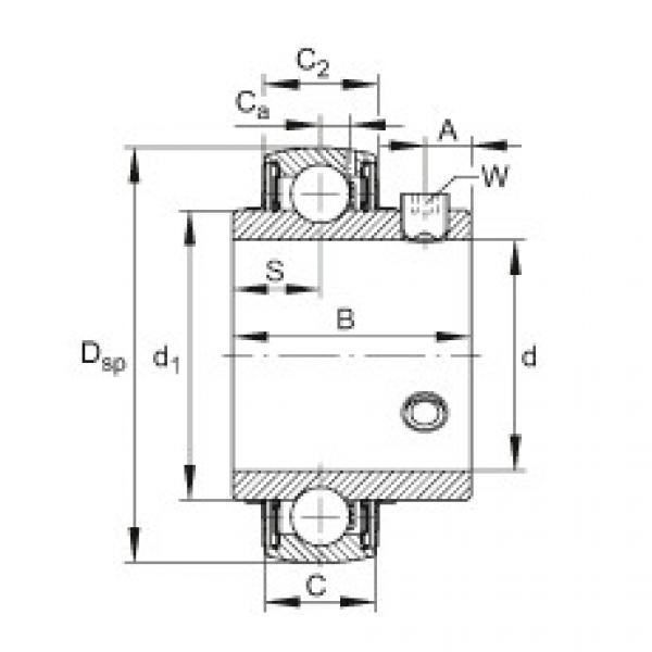 FAG Radial insert ball bearings - UC208-25 #1 image