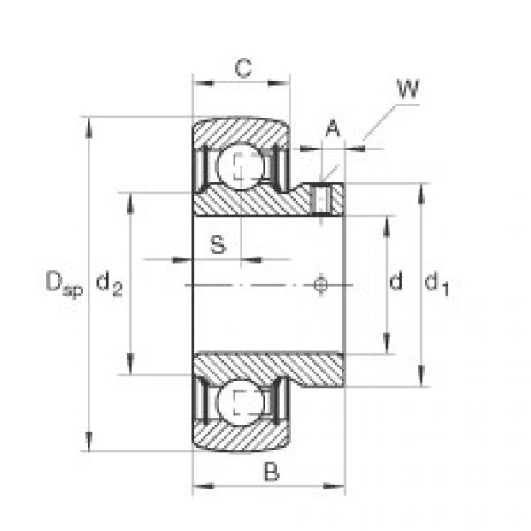 FAG Radial insert ball bearings - AY17-XL-NPP-B #1 image