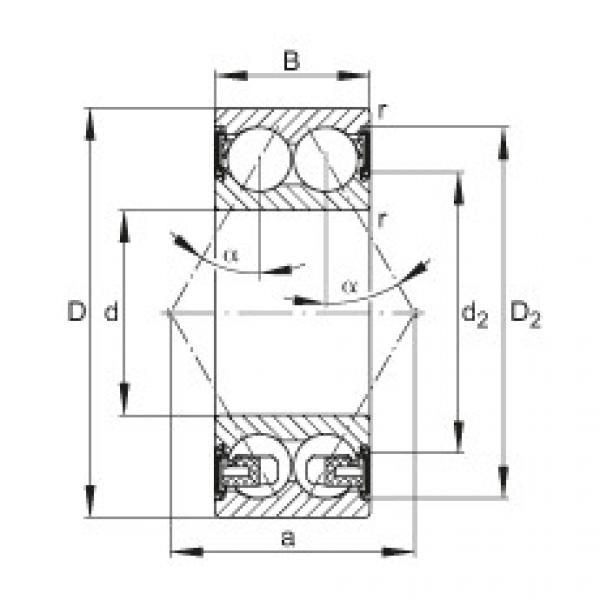 FAG Angular contact ball bearings - 3302-BD-XL-2HRS-TVH #1 image