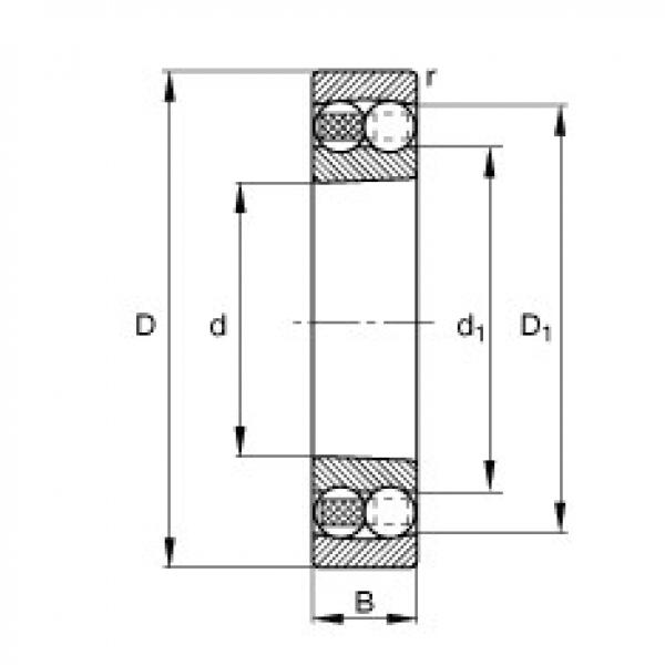 FAG Self-aligning ball bearings - 1215-K-TVH-C3 #1 image