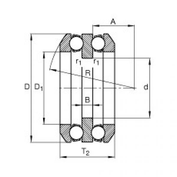 FAG Axial deep groove ball bearings - 54206 + U206 #2 image