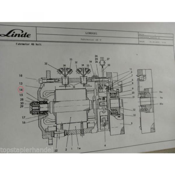 Nadellager Lager Fahrmotor 42x30 Linde Nr. 009248270 Typ E16/12/15/16 BR 322,324 #2 image
