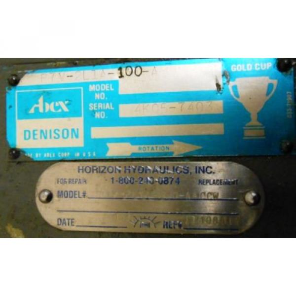 ABEX, DENISON HYDRAULIC PUMP, P7V-2L1A-100-A, 5000 PSI, 3000 RPM, 565 GPM #2 image