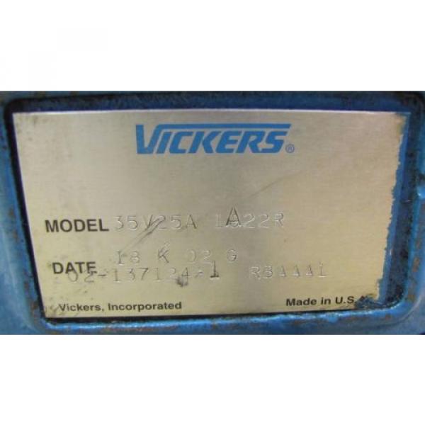 VICKERS 35V25A 1A22R HYDRAULIC PUMP #2 image