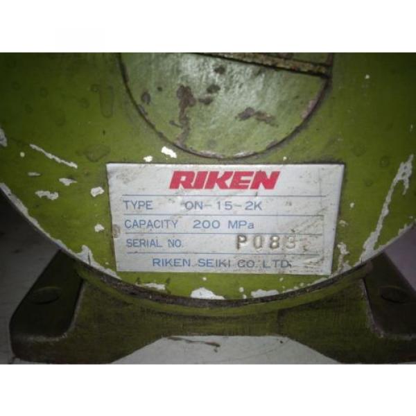 Riken Seiki ON-15-2K-U10 Air operated Pneumatic Hydraulic Pump 2000 Bar/200 MPA #2 image