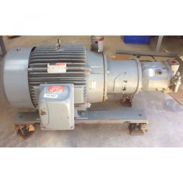 Rexroth Hydraulic pumps MDL AA10VS071 w Reliance 40 HP Motor DUTY MASTER 3 PH #1 image