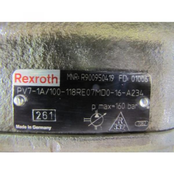 REXROTH PV7-1A/100-118RE07MD0-16-A234 R900950419 VARIABLE VANE HYDRAULIC pumps #2 image