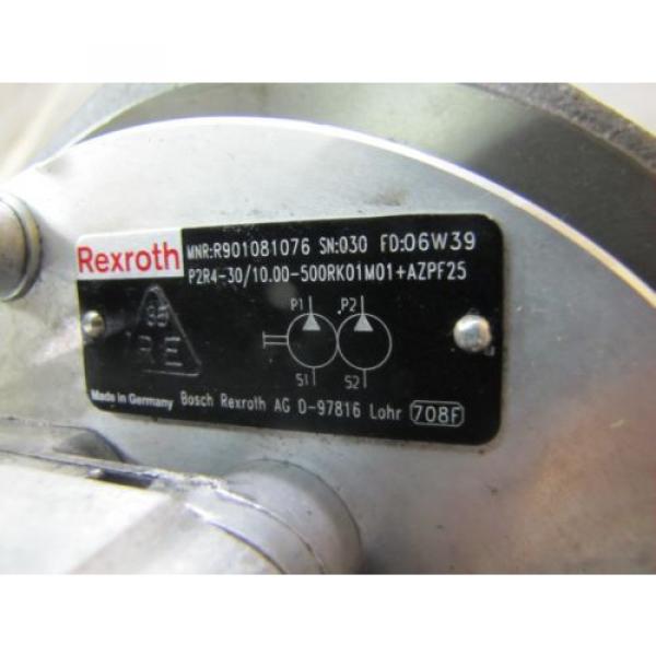 BOSCH REXROTH R901081076 P2R4-30/1000 HYDRAULIC pumps 0510715017 GEAR MOTOR #2 image