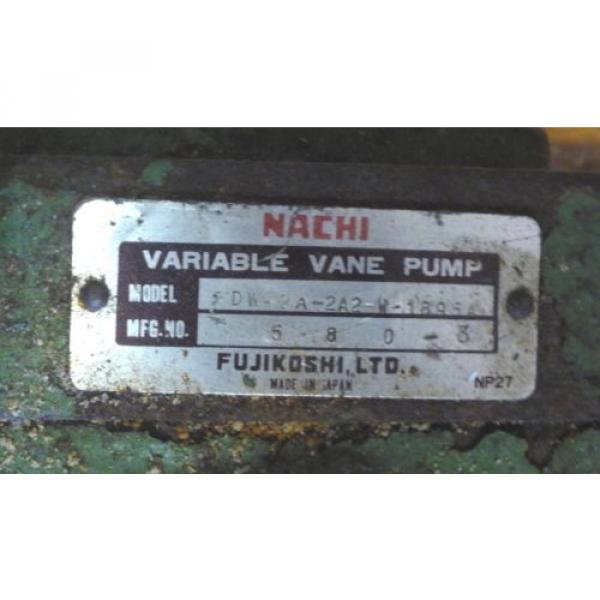 NACHI DW-2A-2A2-W-1895A Hydraulic Variable Vane Pump DW2A2A2W1895A #2 image