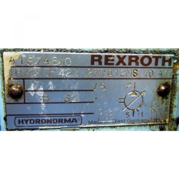 REXROTH 1PV2V3-42/25RA12MS 40 A1, HYDRAULIC VANE pumps, 40 BAR, 1450 RPM #5 image