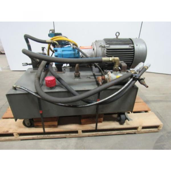 VICKERS T50P-VE Hydraulic Power Unit 25 HP 2000PSI 33GPM 70 Gal. Tank #1 image