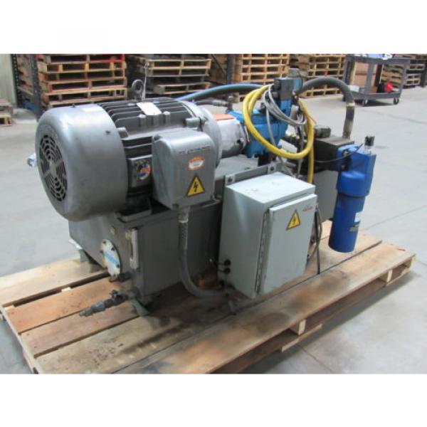 VICKERS T50P-VE Hydraulic Power Unit 25 HP 2000PSI 33GPM 70 Gal. Tank #4 image