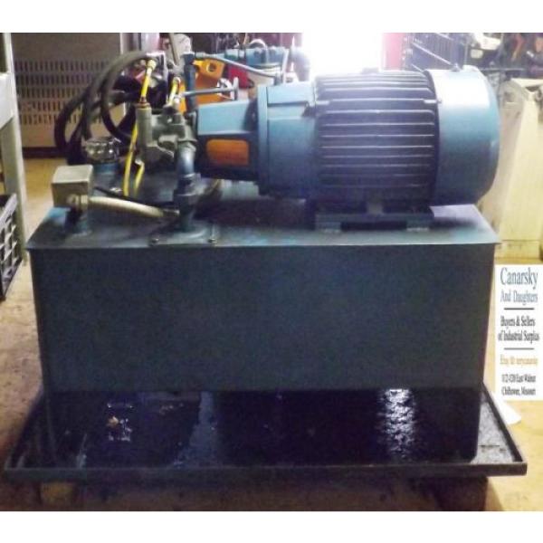 1 USED HYDRAULIC POWER PACK 10 HP MOTOR NACHI PUMP MAKE OFFER #4 image