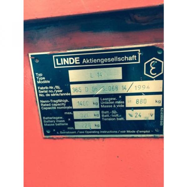 Electric Hydraulic Pump &amp; Reservoir  from 1994 Linde L14 Fork Lift. Breaking. #2 image