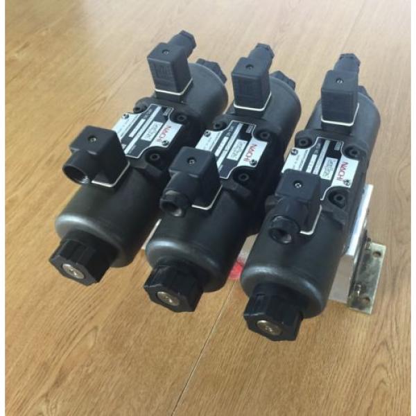 Lot of 3 Nachi SA-G03-C6-D1- E21 Hydraulic Valve with Double Solenoid #3 image